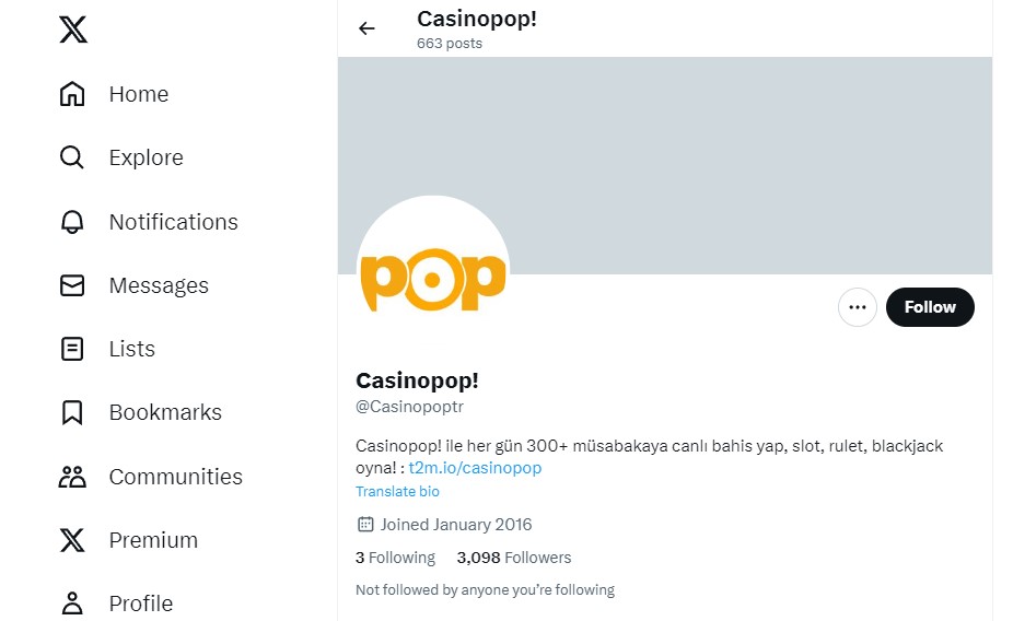 Casinopop Twitter