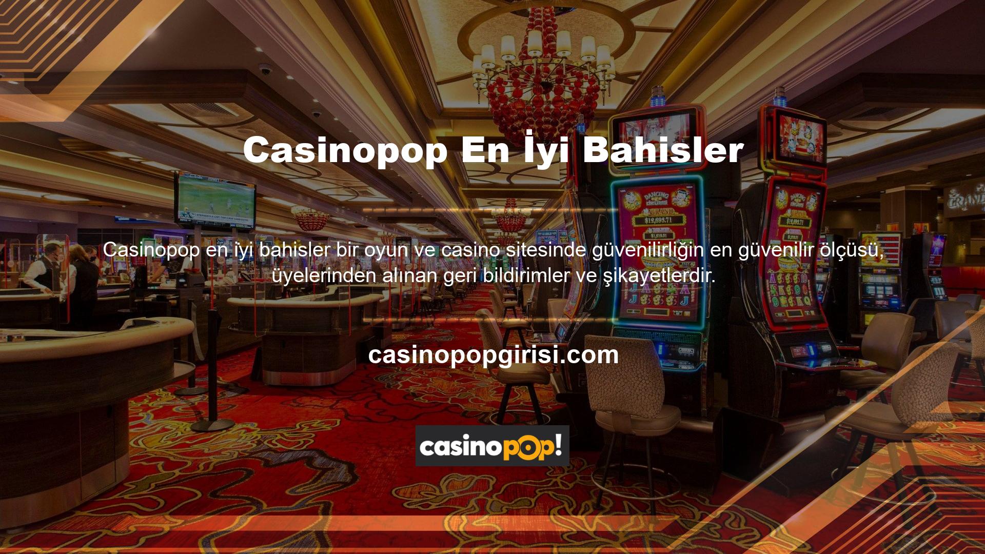 Casinopop ilgili mağduriyetlerin araştırılması