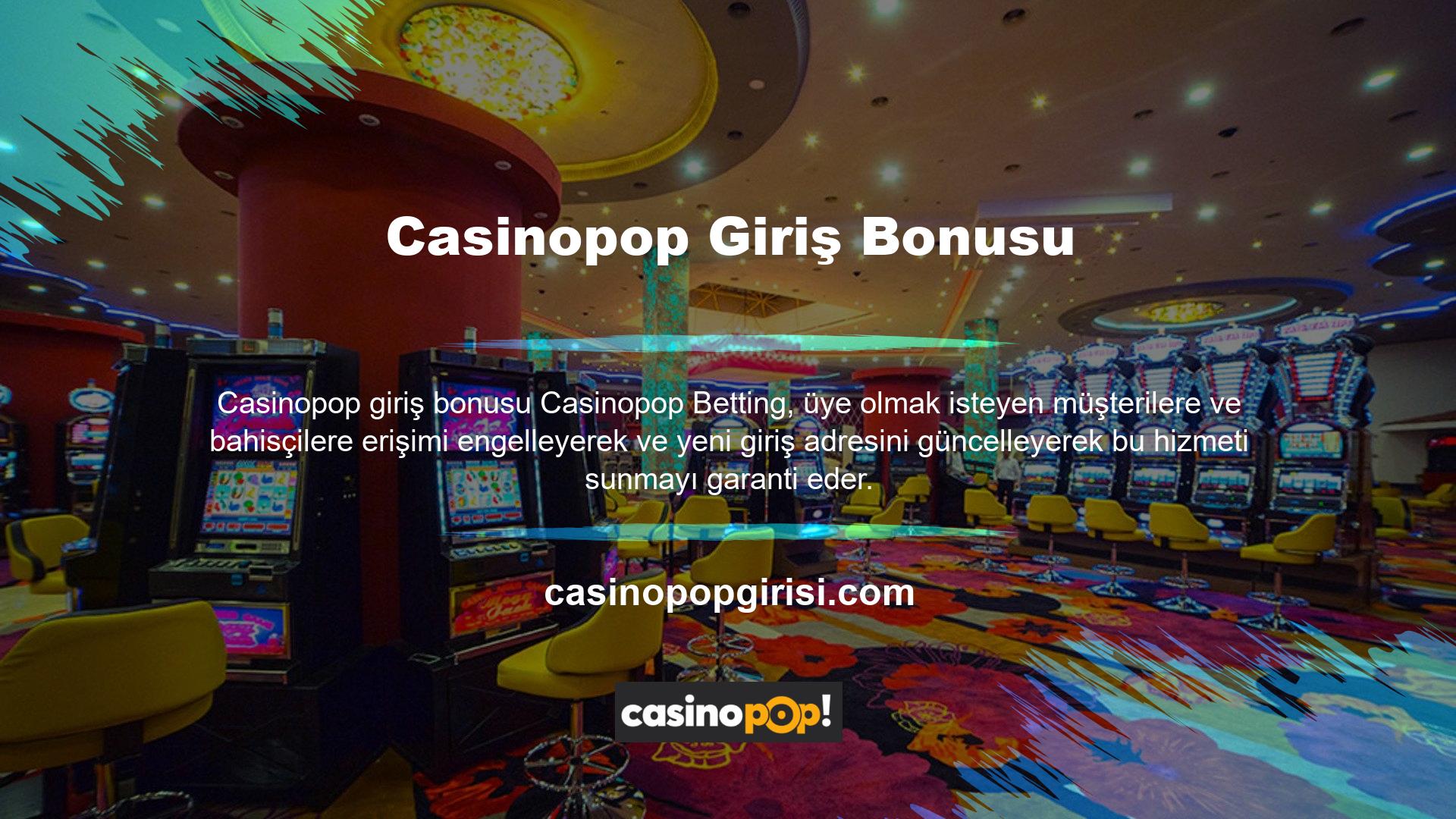 Casinopop casino sitesinin en önemli yönlerinden biri, mevcut geniş ödeme seçenekleridir