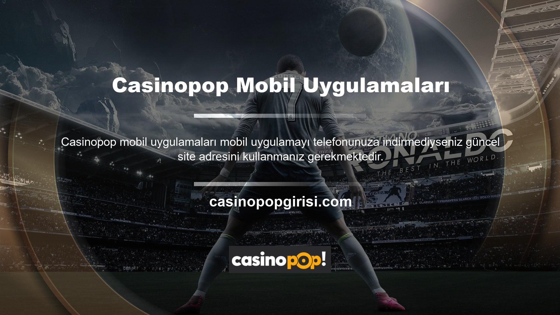 Casinopop güncel adresini öğrenmek istiyorsanız Casinopop